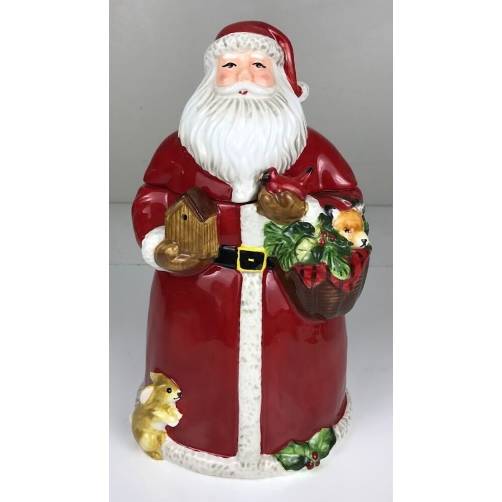 Certified International Magic of Christmas Santa Cookie Jar, Multicolored